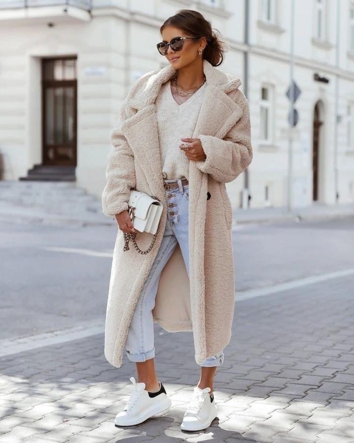 ElleGems | Long Teddy Coat