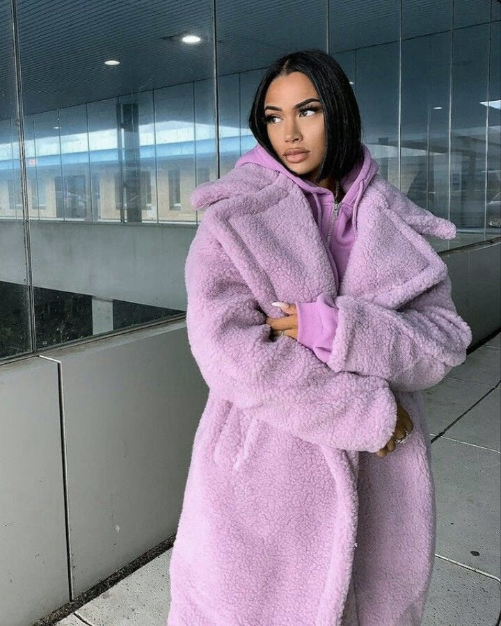 ElleGems | Long Teddy Coat