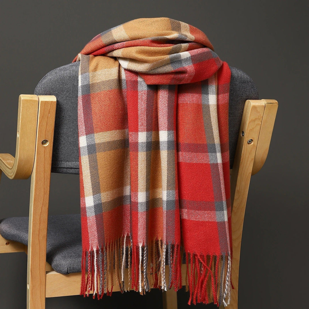 Emely | Pure cashmere plaid scarf