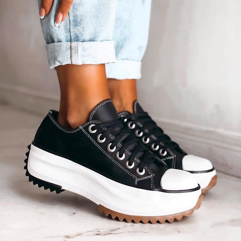 MARLEY™ | Leather platform sneakers