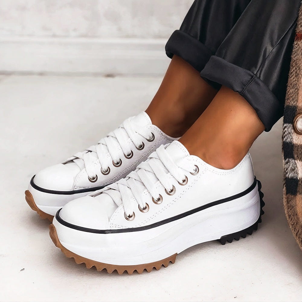 MARLEY™ | Leather platform sneakers