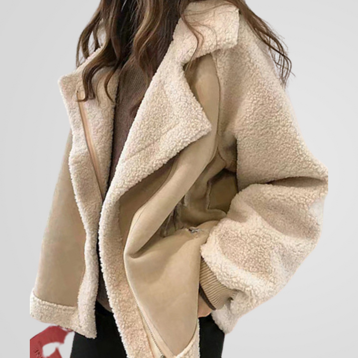 Emma™ Cozy Chic: teddy winter coat with a luxurious suede look