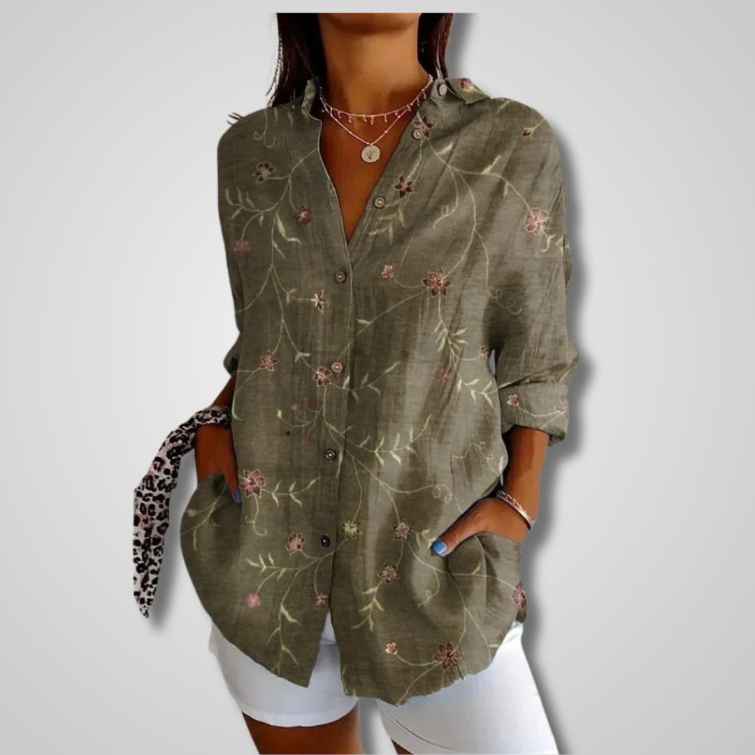 Alexa  | Women Summer Vintage Relaxed Shirt