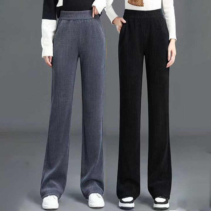 Jasmine™ | High Waisted Elastic Corduroy Pants