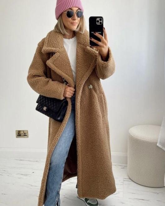 ElleGems | Long Teddy Coat