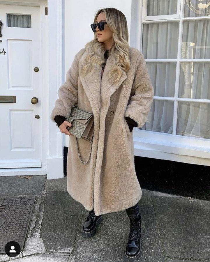 ElleGems | Long Teddy Coat