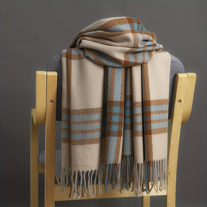 Emely | Pure cashmere plaid scarf