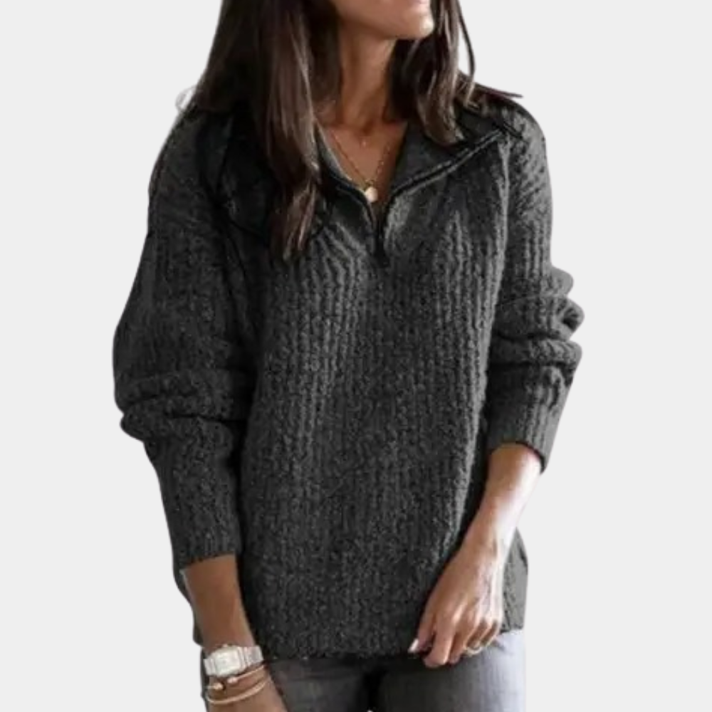 Adrianna - Women's half-zip sweater