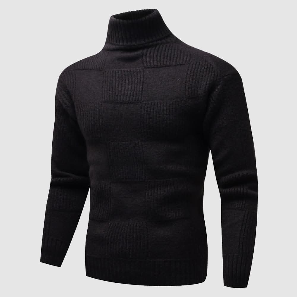 Adam | Men’s Spring Textured Slim Fit Turtleneck Sweater