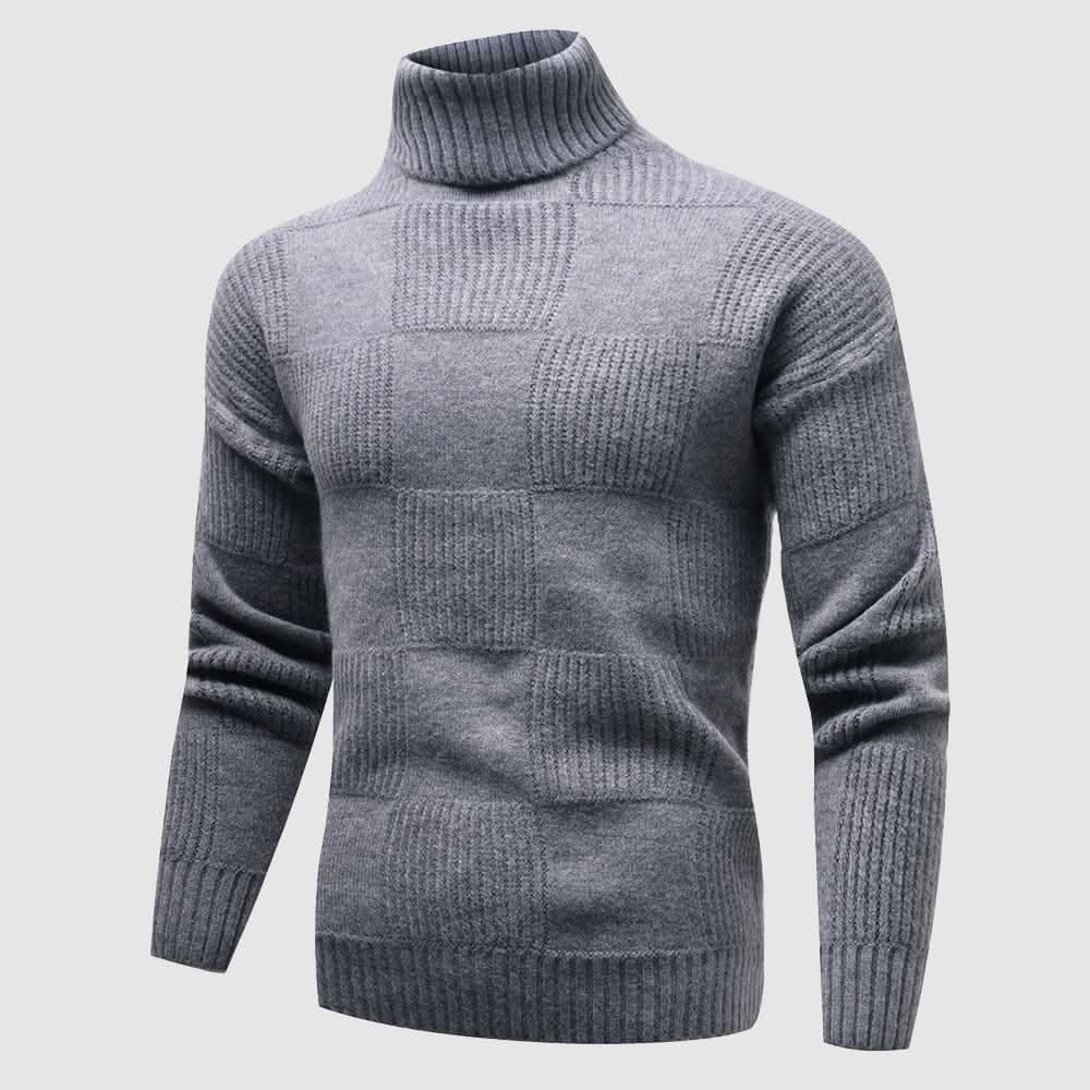 Adam | Men’s Spring Textured Slim Fit Turtleneck Sweater
