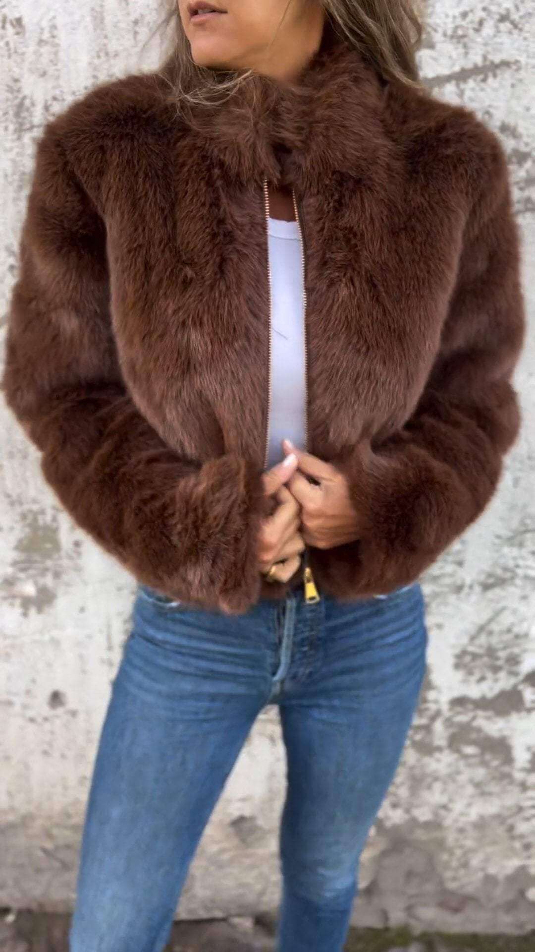 CHLOE  | FAUX FUR JACKET