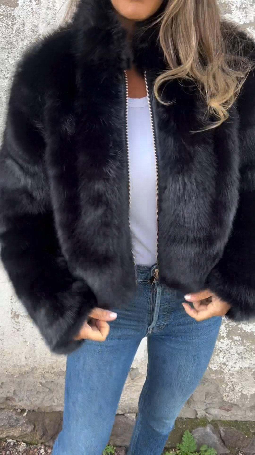 CHLOE  | FAUX FUR JACKET