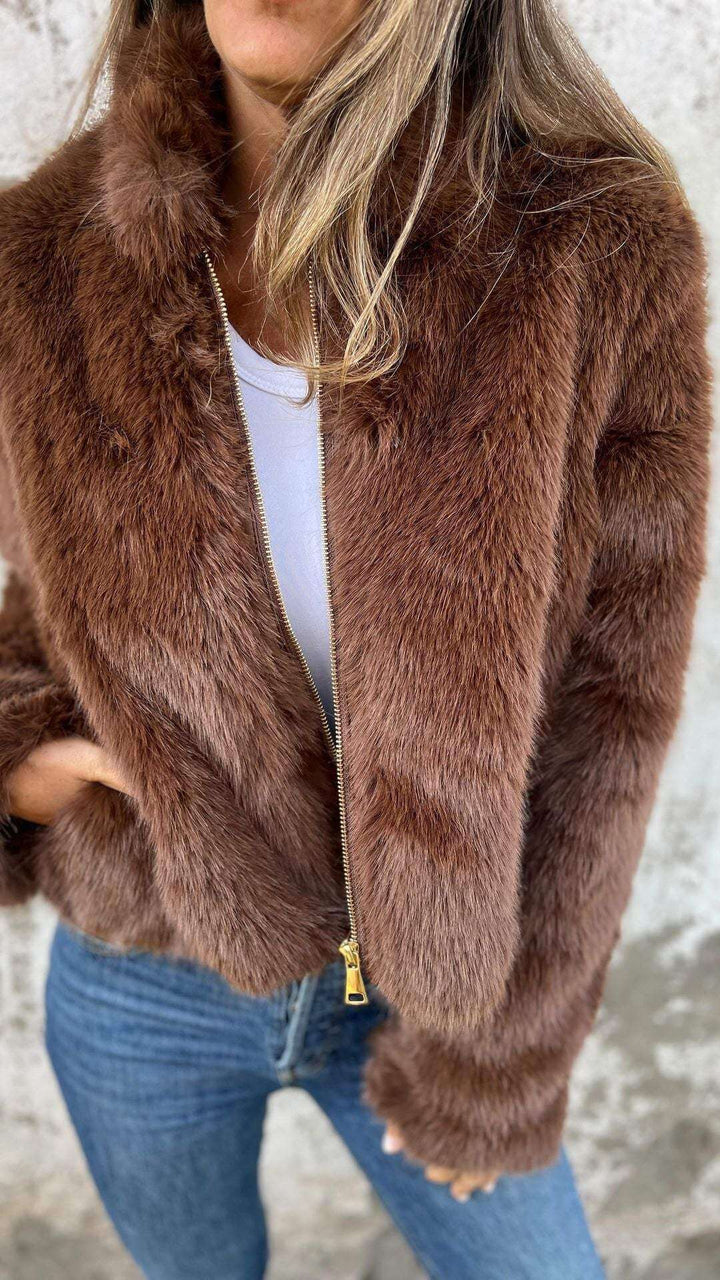 CHLOE  | FAUX FUR JACKET