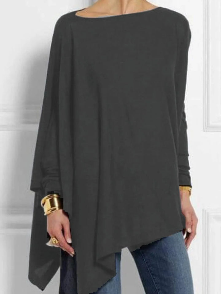 Avery | Cotton Irregular Hem Tunic Top