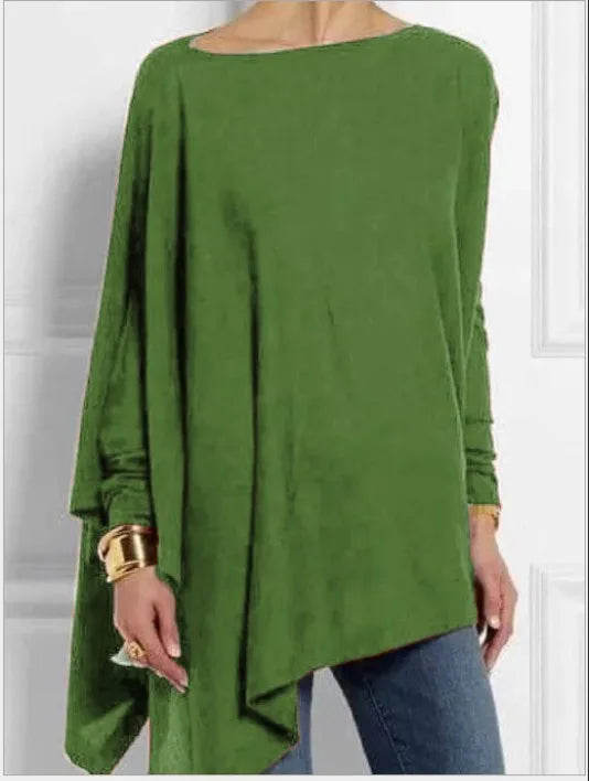 Avery | Cotton Irregular Hem Tunic Top