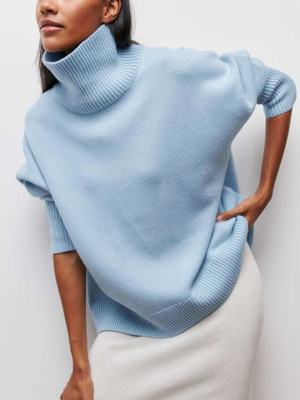 Abigail | Women’s Relaxed Oversized Cozy Turtleneck Sweater