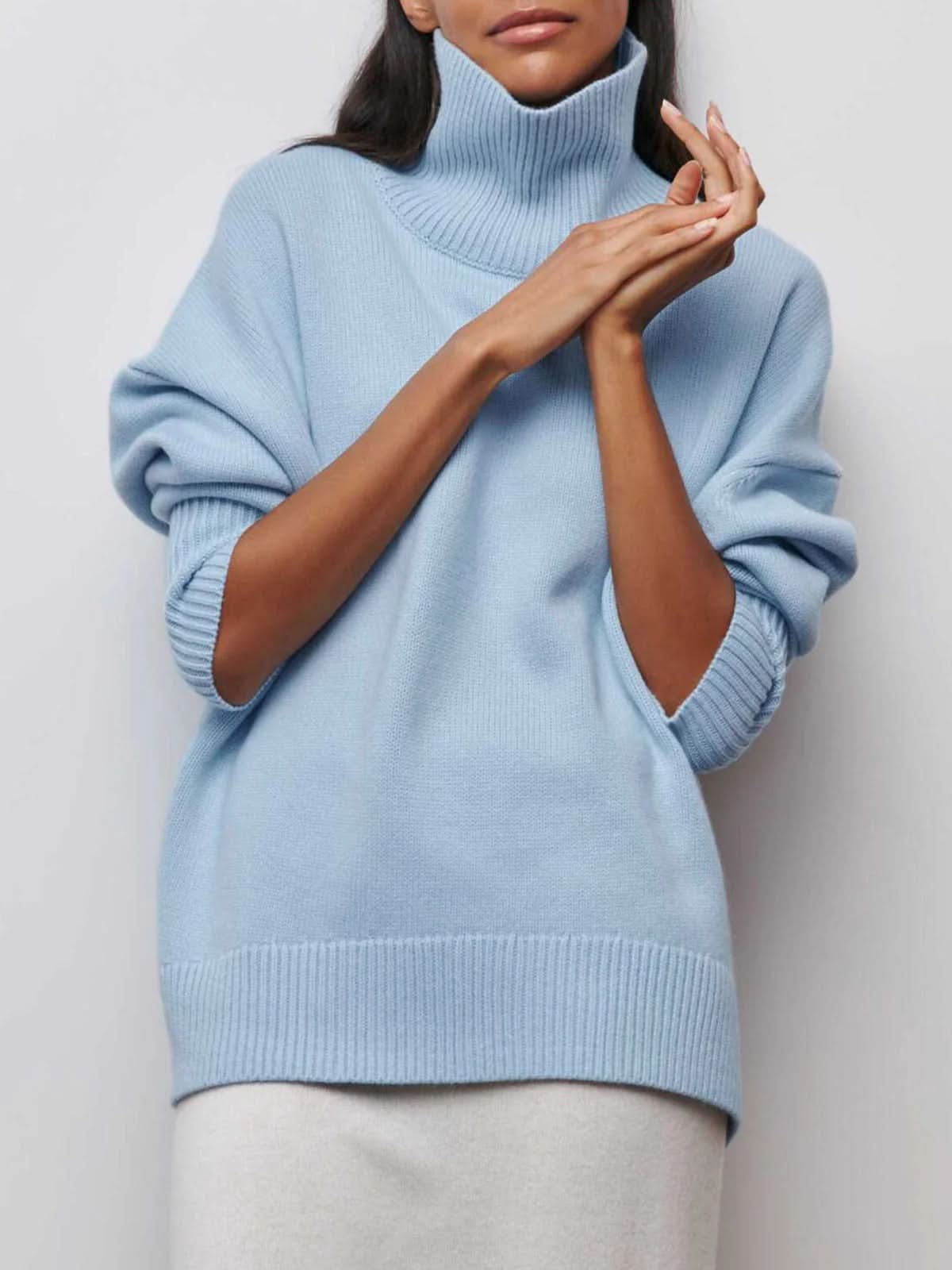 Abigail | Women’s Relaxed Oversized Cozy Turtleneck Sweater