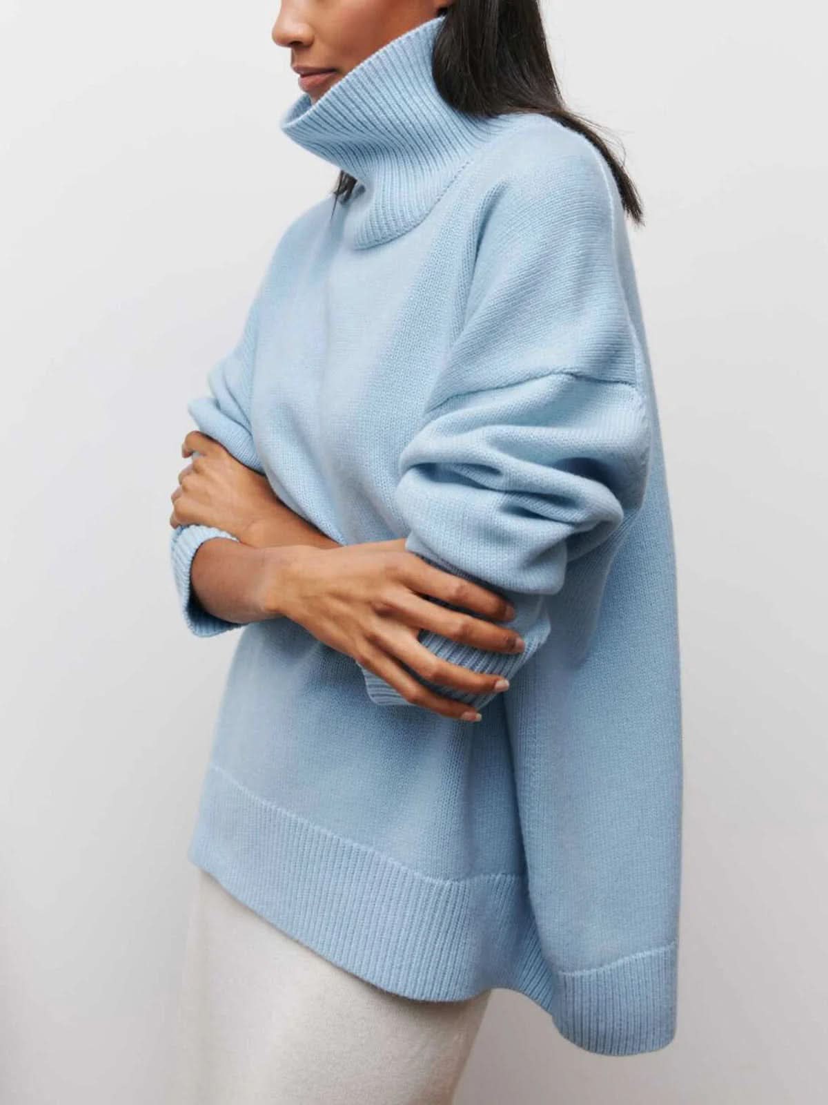 Abigail | Women’s Relaxed Oversized Cozy Turtleneck Sweater