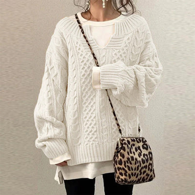 Kelly | Knitted Sweater With Twisted Pattern