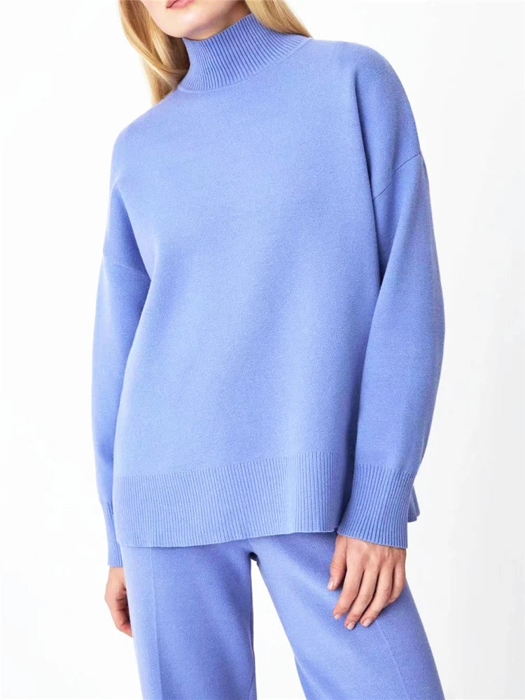 Sierra | Turtleneck Sweater & Straight-Leg Jogger Set