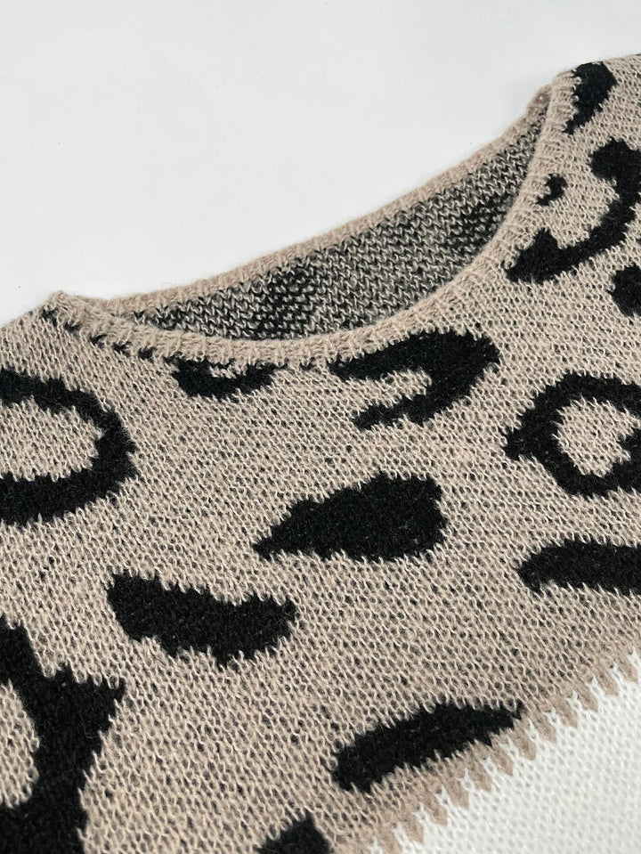 Lela™ | Sweater with Leopard Pattern