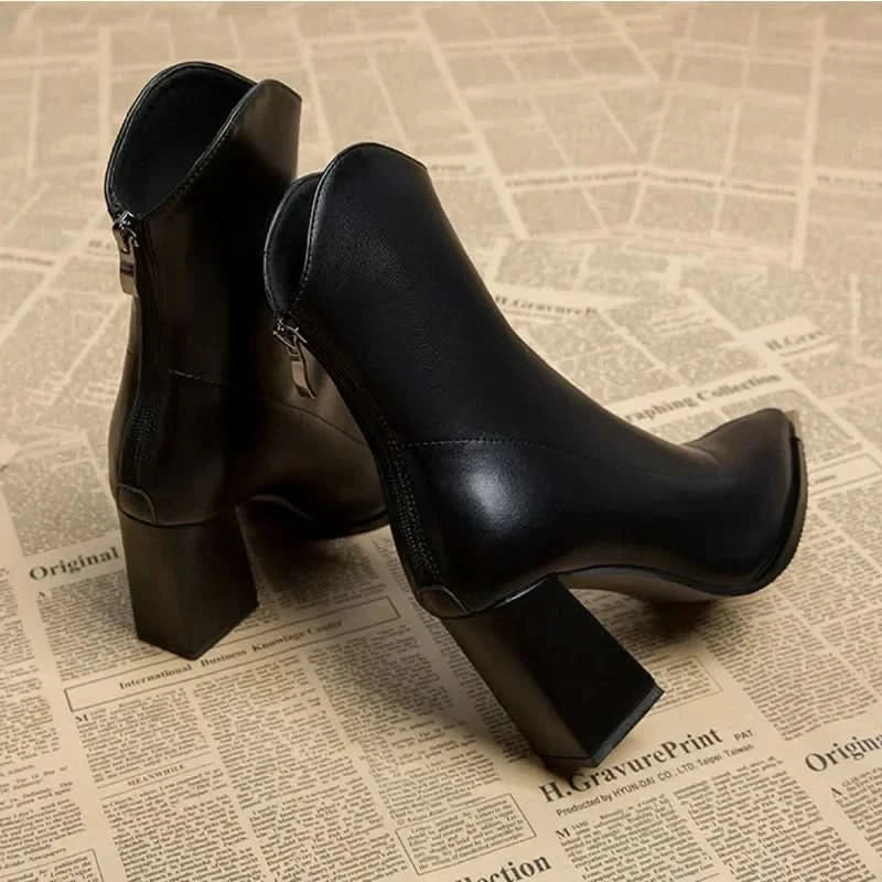 Abigail | Women’s Spring Pointed Heel Ankle Boots