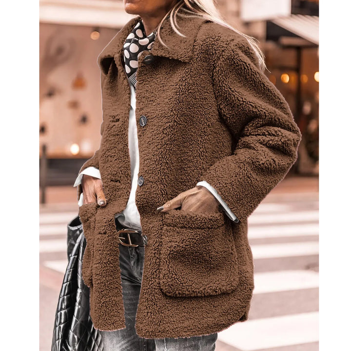 Eilune | Ladies' Cozy Sherpa Coat