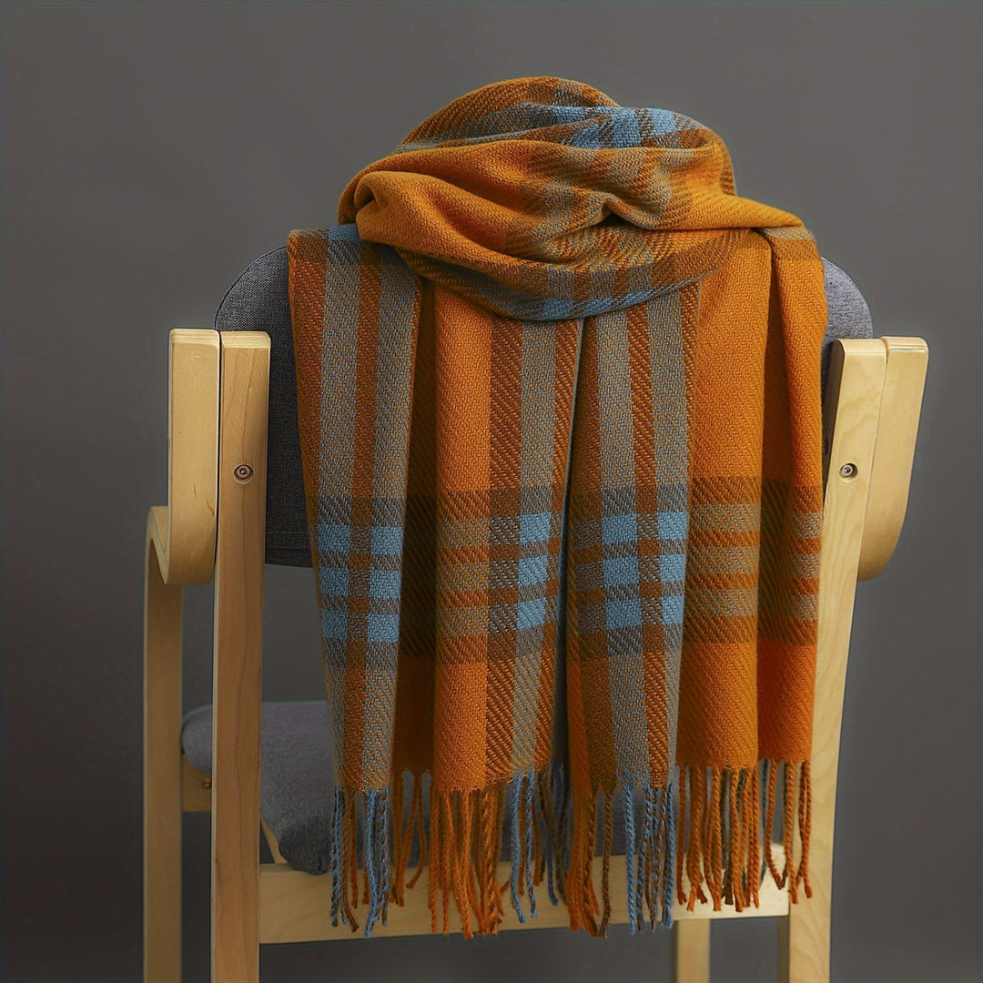 Emely | Pure cashmere plaid scarf