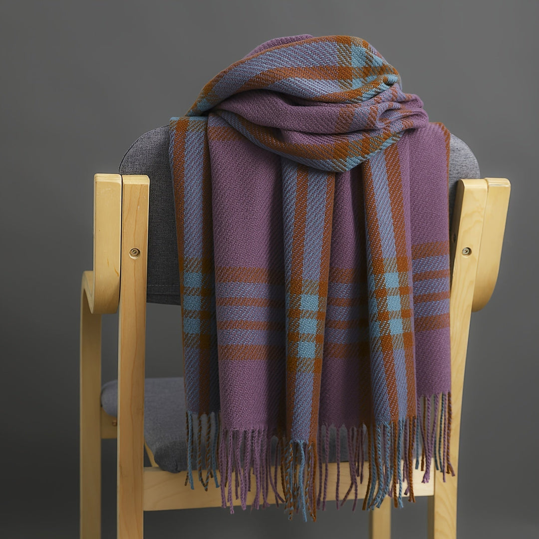 Emely | Pure cashmere plaid scarf