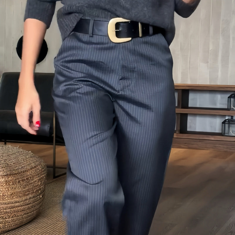 Stylish | Business Ladies Trousers with Stripes