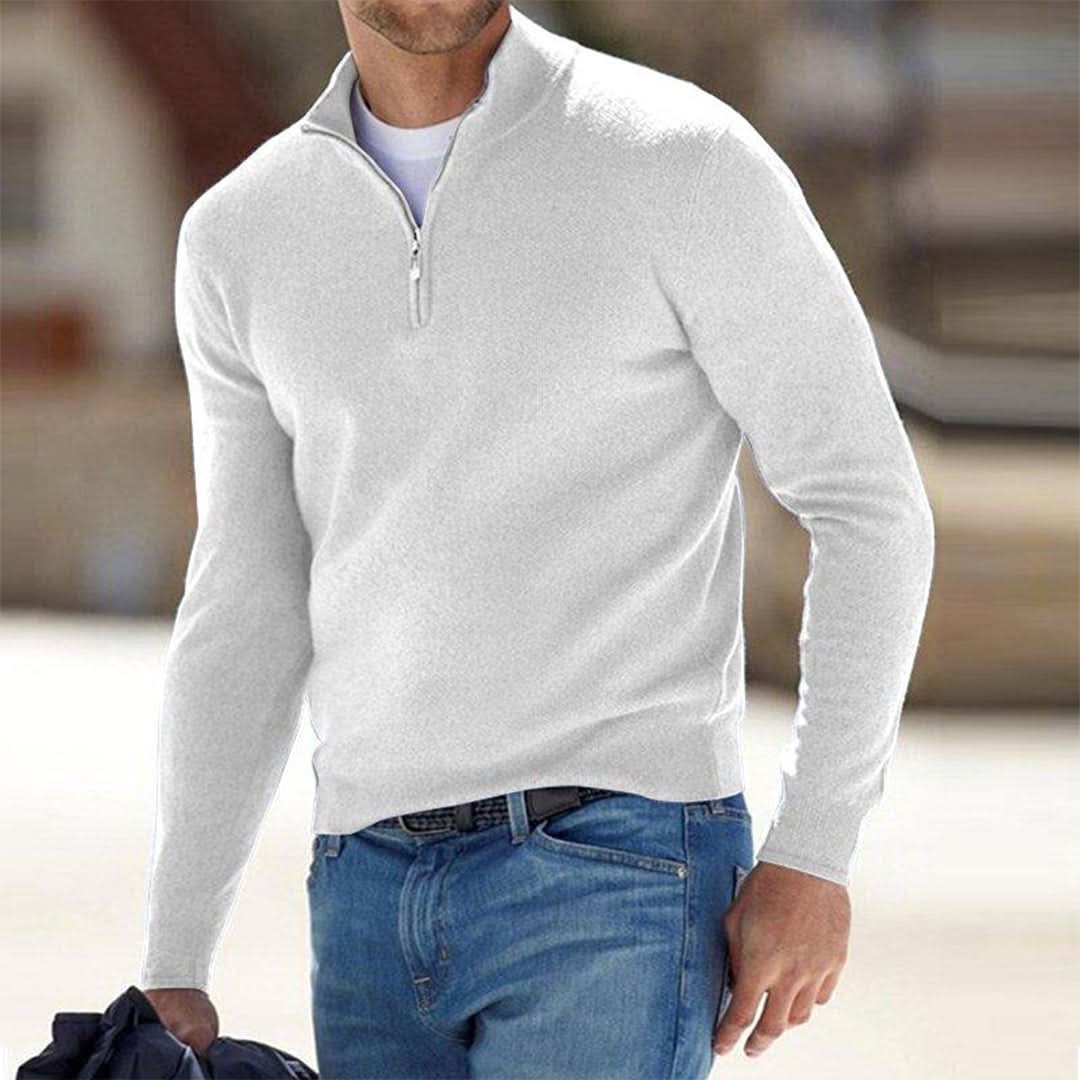 Adam | Casual Zip Neck Sweater for Men