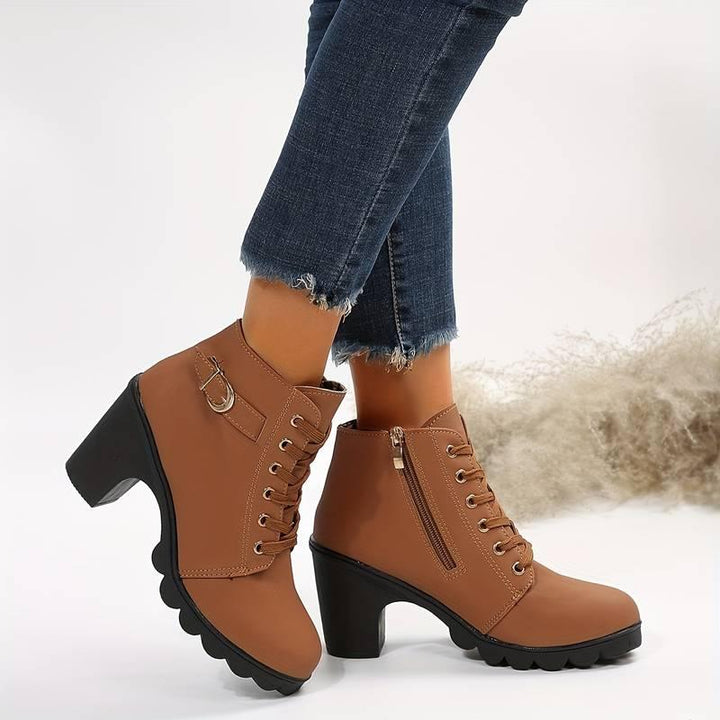 Jutta | zippered boots with heels