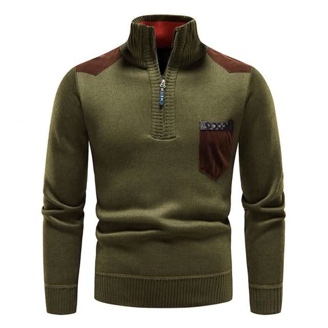 Alexander | Fashionable Zip Sweater for Men with Pocket
