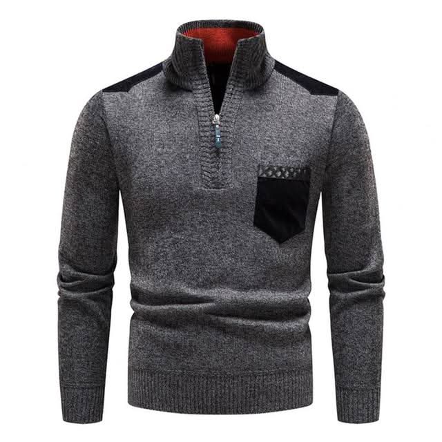 Alexander | Fashionable Zip Sweater for Men with Pocket