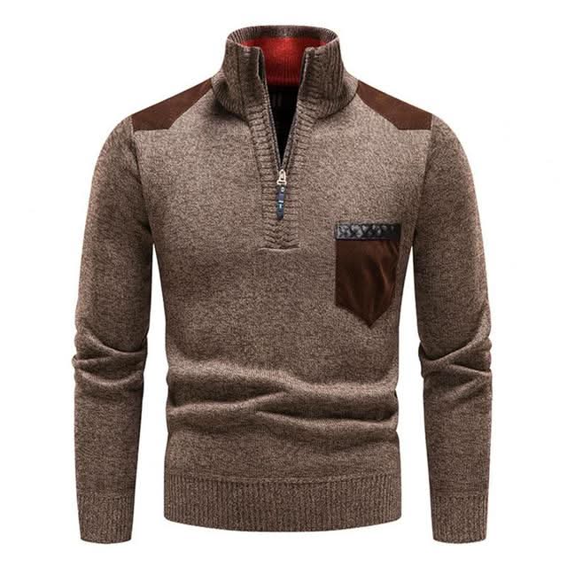 Alexander | Fashionable Zip Sweater for Men with Pocket