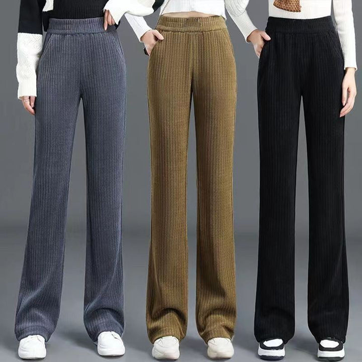 Jasmine™ | High Waisted Elastic Corduroy Pants