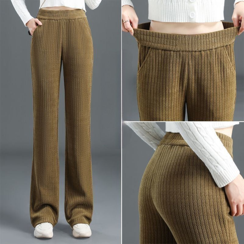 Jasmine™ | High Waisted Elastic Corduroy Pants