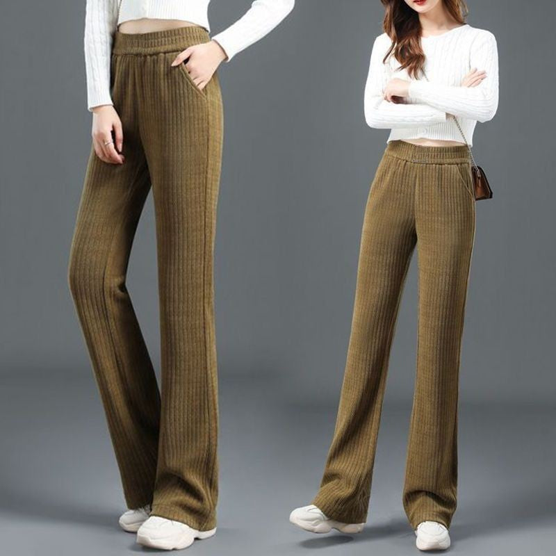 Jasmine™ | High Waisted Elastic Corduroy Pants