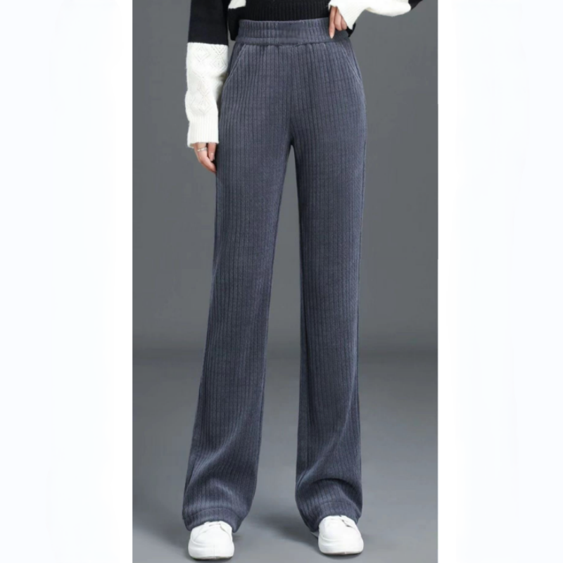 Jasmine™ | High Waisted Elastic Corduroy Pants