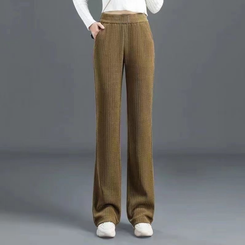 Jasmine™ | High Waisted Elastic Corduroy Pants